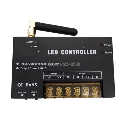 Boîtier de contrôle RGB LED de qualité supérieure avec télécommande tactile radio 2.4GHz