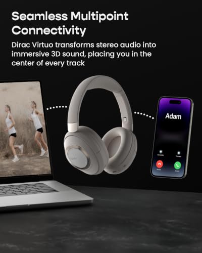 Cleer Audio Alpha Active Noise Canceling Headphones, Stone - image 6