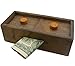 Puzzle Box Enigma Secret Explorer - Money and Gift Card Holder in a Wooden Magic Trick Lock with Hidden Compartment Piggy Bank Brain Teaser Game