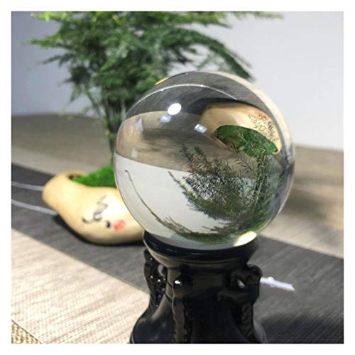 Bola de Cristal Bola de Cristal Transparente Hecho a Mano Feng Shui Divinación Cuerpo Cuerpo Bola de Cristal Decoración del hogar Oficina Adornos de Oficina Pelota de Cristal (Size : B)
