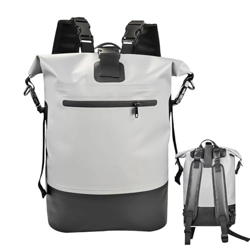 Generisch Bolsa de viaje de 25 litros con cierre, mochila de viaje | para hombres, camping, montañismo, trekking, fitness, deporte, gris, Ver descripción, Ver descripción