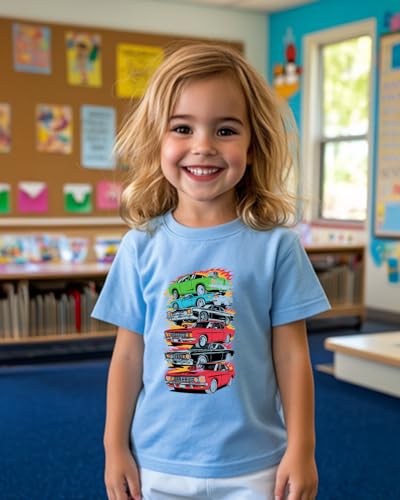 Habudda Car Shirts 2T 3T 4T Toddler Boy Clothes Truck Graphic Tees Little Kids Summer Short Sleeve Cotton Tops 2-8T3