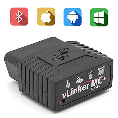 VLINKER MC+ Bluetooth OBD2 Scanner for iPhone, Android & Windows, ...