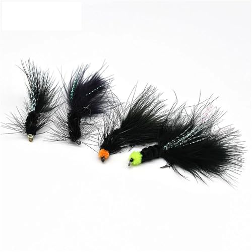 Uvqaro Fishing Floats 32 Pcs Woolly Bugger Streamers Fishing Flies for Trout Pike Bass For Coarse Fishing