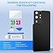 Eonpam Back Glass Replacement for Samsung Galaxy S21 Ultra 5G SM-G998 Back Cover Rear Housing with Camera Lens + Repair Tool Kit Genuine Rear Glass (Black)