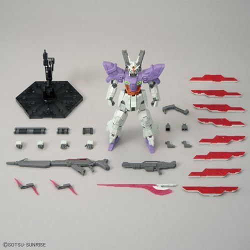 1/144 HG AMS-123X-X Moon Gundam con rifle largo, rojo miniatura 5