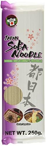Miyako Buchweizennudeln, getrocknet, (Soba), 12er Pack (12 x 250 g)