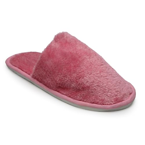 YUKI Women and Men Slipper for Home Daily Use Warm Fur Slides Pink 6
