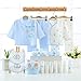 okpuzee 18pcs Newborn Boy Clothes Preemie Baby Outfits 0 3 Months Pants Layette Gift Set