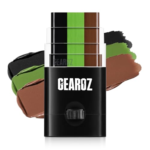 GearOZ 3-Color Camo Hunting Face Paint Stick