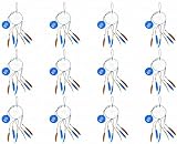 Fun Express Dream Catcher with Educational Card Craft Kit - Makes 12, Great for School, Church and Home Crafts for Kids