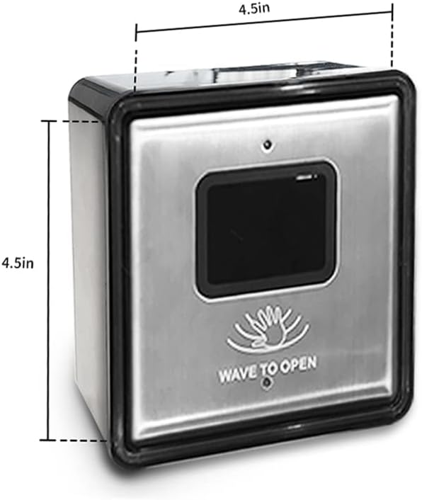 Olideauto Smart WiFi Hand Free Wave Sensor,Wireless Touchless Wave 5.12'' Square Single Panel Olide-512 with Smart WiFi Built-in Receiver Olide-510FW