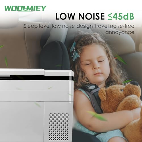 Image of Portable Freezer,12 Volt Car Refrigerator, Fast Cooling Low Noise Fridge Cooler, -13℉~68℉, Car Cooler, 12 /24V DC and 100-240V AC for Outdoor, Camping, RV, Truck, Boat (20 L)