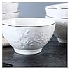Prachtige kom Eenvoudige Nordic Reliëf Keramische Kom Kom 4,5 Inch Rijst Kom Soep Kom Noodle Kom Salade Bowl Fruit Bowl…
