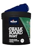 BLUEBIRD Chalkboard Paint 500ml / 16.9 fl oz – Chalkboard Paint for Furniture & Wood, Matte Interior Wall Paint for Home, Office & Classroom (Navy Blue)
