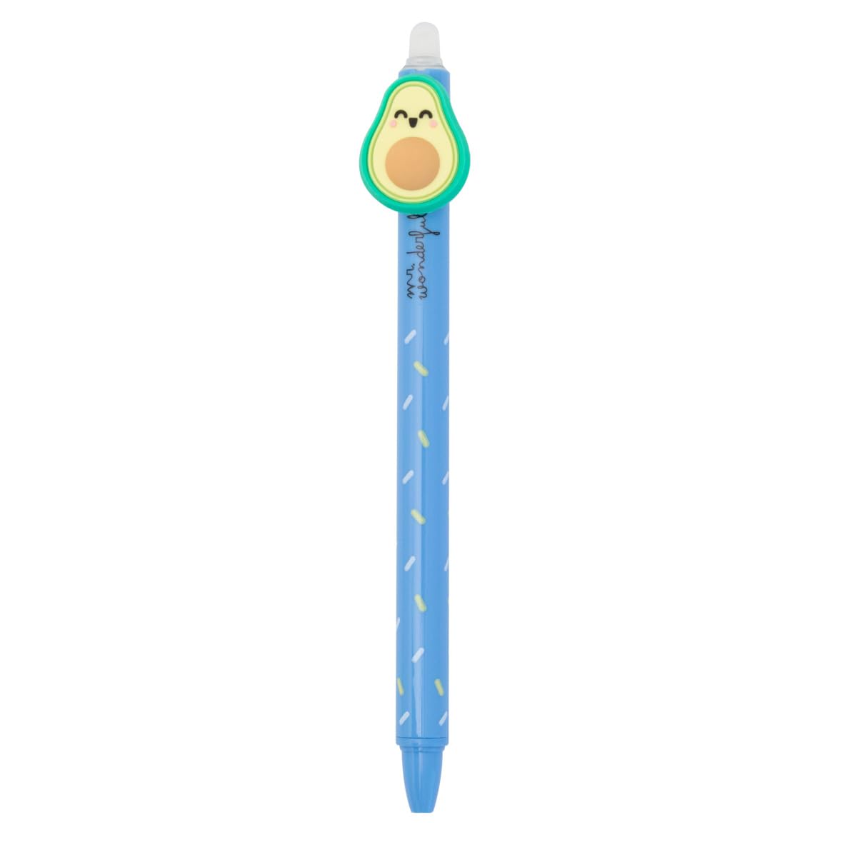 Mr. Wonderful Boli Mit Licht - Avocado Design, Kugelschreiber Mit LED, Aus PVC/PET, Originelles Geschenk