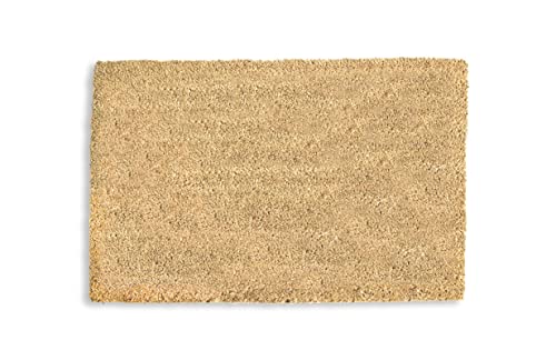 HERSIG - Felpudo Coco | Felpudo Original Rectangular Liso Natural - 60x40cm