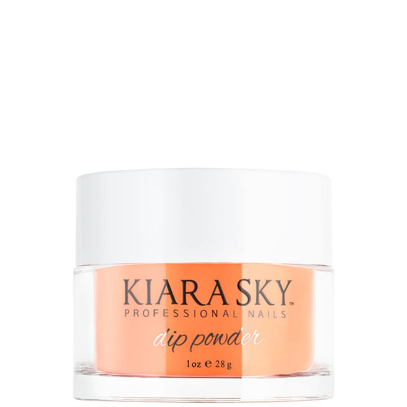 Kiara Sky Professional Nails, Nail Dipping Powder 1 oz. - Orange tones (Son Of A Peach)