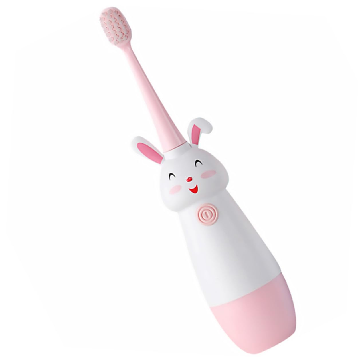 GLEAVI 3sets Spazzolini Elettrici Per Ragazzo Ragazza Forma Di Cartone Con Vibrante Testine Di Ricambio Manico Antiscivolo Colore Rosa