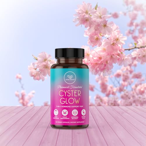 Cyster Glow Supplement - 9-in-1 Premium Myo-Inositol & D-Chiro Inositol Blend - Hormonal Balance & Healthy Ovarian Function Support for Women – 120 Veggie Capsules