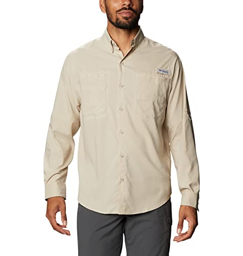 Columbia Camisa masculina de manga comprida PFG Tamiami II, proteção solar FPS 40, tecido absorvente