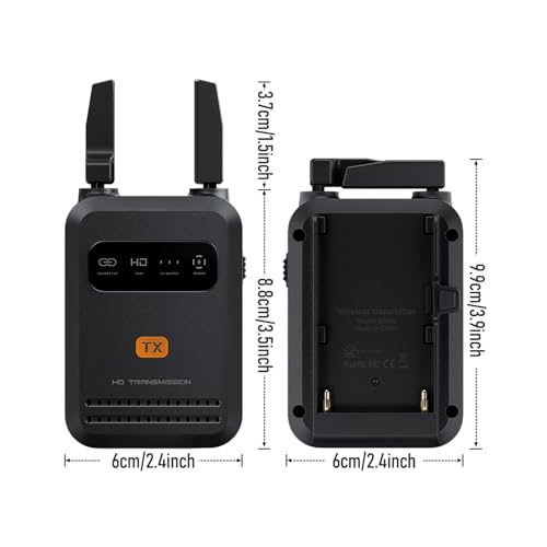 Sistema de transmisión de video inalámbrico 1080P 60fps, kit transmisor y receptor con alcance de 200m y baja latencia para eventos al aire libre y transmisión en vivo miniatura 6