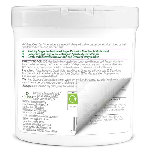 Vet's Best Hunde Ohrreinigungstücher 50 Stück