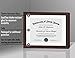 Americanflat 11x14 Diploma Frame with Shatter-Resistant Glass - Use as 8.5x11 Frame with Mat or Display 11x14 Documents Without Mat - Legacy Collection - Certificate Frames for Wall - Mahogany
