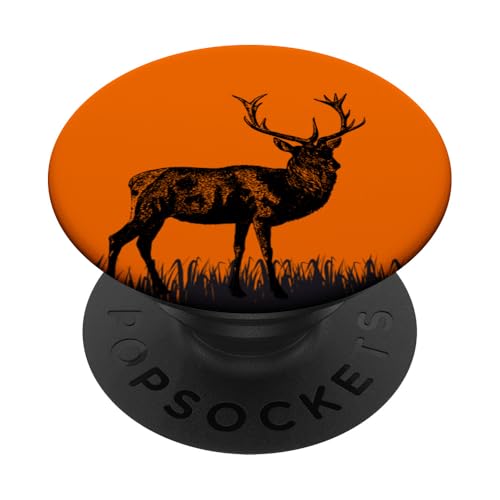 Deer Elk Hunting Hunter Hunt Season Tags Food Venison PopSockets PopGrip Adhesivo