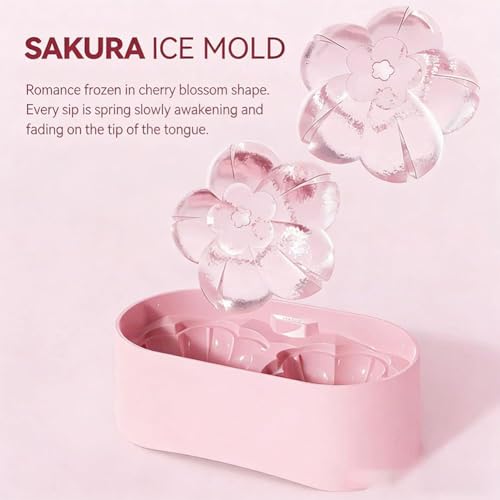 Molde para hielo 3D con diseño de flor de cerezo miniatura 5