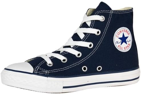 Converse Chuck Taylor All Star - Tenis altos de lona, para niño, azul, 13.5 niño