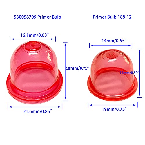 HUSWELL 4 Size 4 Feet Fuel Line Primer Bulb Fuel Filter kit for Small Engine Zama Husqvarna Poulan Craftman Ryobi Homelite Chainsaw Trimmer Blower Weed Eater Carburetor