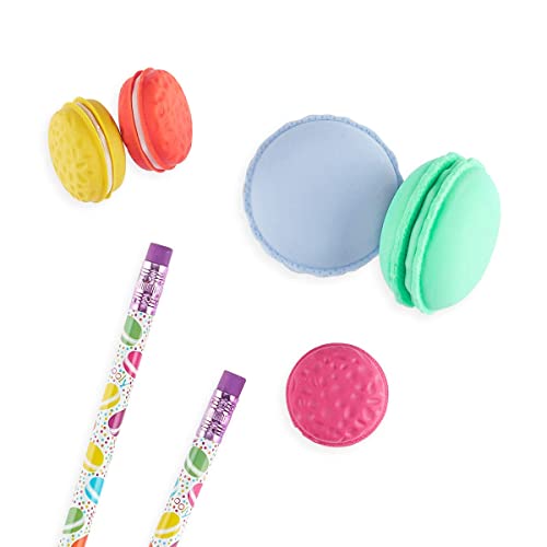 Ooly, Le Macaron Patisserie, Scented Eraser, Vanilla Scent - Set Of 5 #TOP1