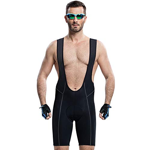 image for MEETYOO Men's Cycling Bib Shorts, 3D Padded Short Bike Bib, Quick Dry 