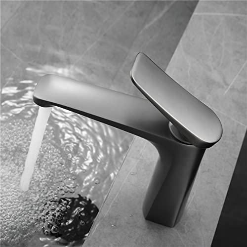 Robinet noir lavabo pour meuble vanité moderne de salle de bain chic et épurée - 7