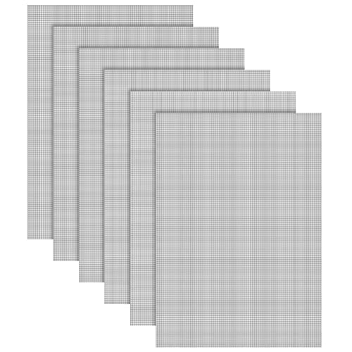 6 Pcs Wire Mesh,Rodent Mesh 20 Mesh,Stainless Steel Wire Mesh Panels,Insect Metal Mesh Sheet,Fine...