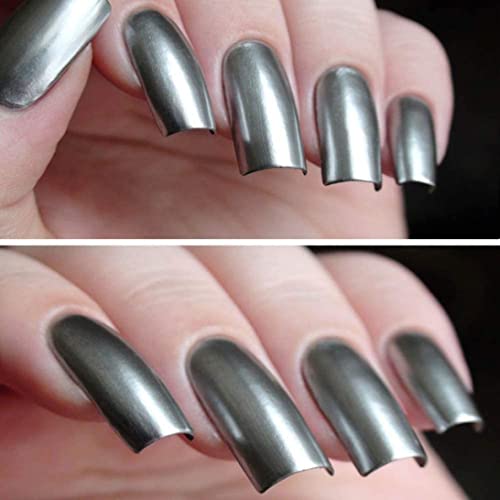 Esmalte de uñas espejo metálico 6ml secado rápido miniatura 4