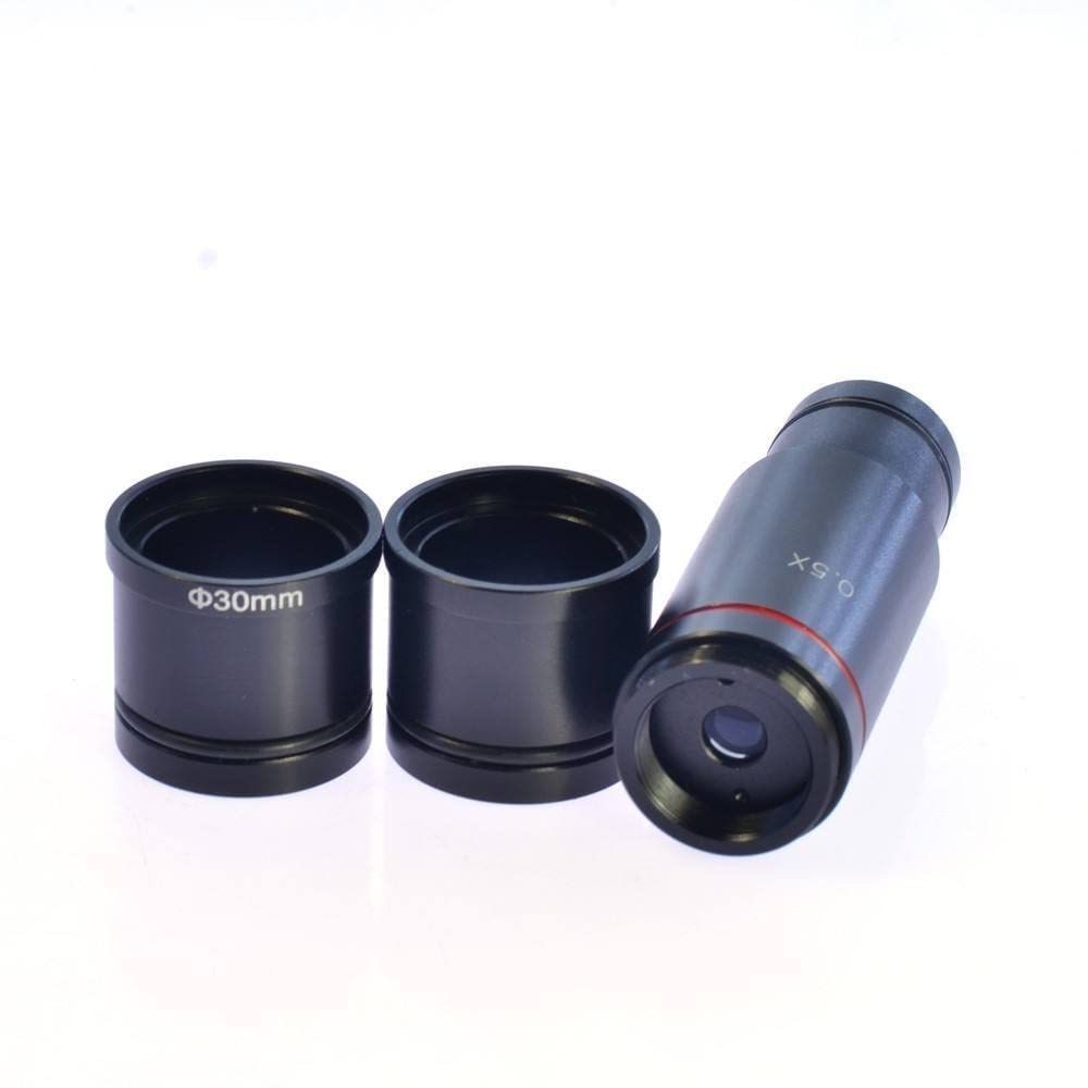 Accesorios Para Microscopios Video microscopio Cámara 0.5X C-Mount adaptador de lente 23,2mm 30mm 30,5mm CCD CMOS adaptador de cámara accesorios oculares digitales Durabilidad Y Rendimiento Confiable