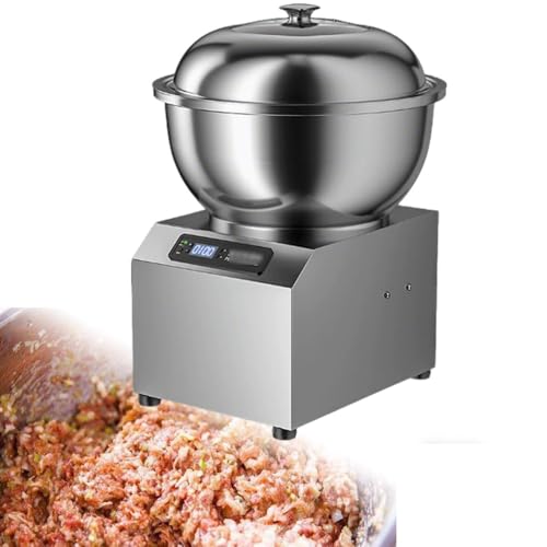 ShaiVrissian Amasadora Espiral Profesional,Cuenco Acero Inoxidable Grado,Capacidad 5/8kg,Doble Rotación,Tres Ajustes Temperatura,Temporizador,para Masa Pizza Y Pan 8kg