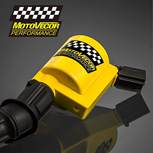Ignition Coil DG508 8 Pack High Performance High Energy for Ford F-150 F150 F250 F-250 F-350 4.6L 5.4L V8 DG508 DG457 DG472 DG491 EXPEDITION MUSTANG CROWN VICTORIA LINCOLN MERCURY (Yellow)