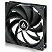 Produktbild ARCTIC F14 Silent - Besonders leiser 140 mm Gehäuselüfter, Case Fan mit Standardgehäuse, nahezu lautlos, Push- oder Pull Konfiguration möglich, 800 U/min. - Schwarz