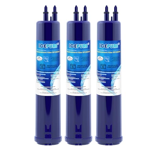 ICEPURE RFC6600A Compatible with 4396841, 4396710, EDR3RXD1 Refrigerator Water Filter, Everydrop® Filter 3, KAD3RXD1, WH - Detailed View