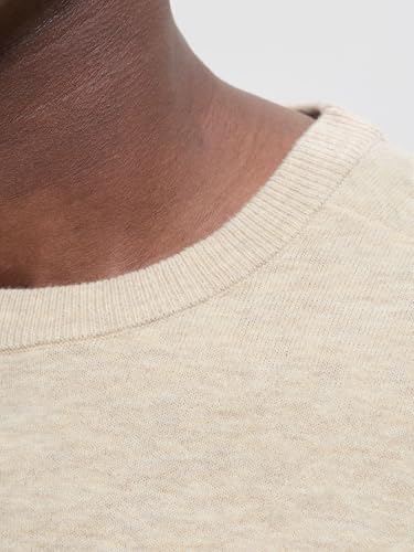Pull wool knit crew neck JACK & JONES en maille pour homme