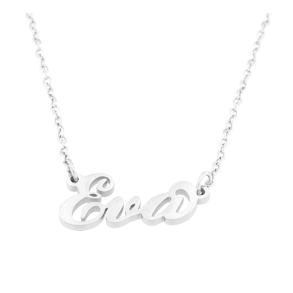Flowers Collana Vari Nomi in Acciaio lucidissimo. Girocollo Collana con Nome Donna per Essere Sempre al Top. Scegli Il Tuo per Un Ottima Idea Regalo