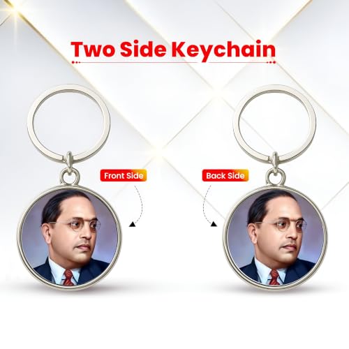 Image of MG | Protective Evil Eye /Spiritual Symbols /Om /Motivational Keychains | Double-Sided Metal Key Ring | Good Luck and devine Charm for Car, Bike, Home & Office