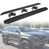 2Pcs 10' Side Steps Running Boards Bar Panels, Compatible with Toyota 4Runner N500 2025 2026, ABS and Aluminum Alloy Fixed Side Bar with Brackets, 450 LBS Capacity, Running Board Side Step Pedal