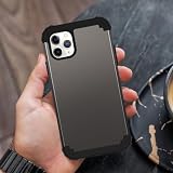for iPhone 11 Pro Max Case 3 in 1 Heavy Duty Protection Hybrid Hard PC Soft Silicone Rugged Bumper Antislip AntiScratch Shockproof Full Body Protective Cover Case for iPhone 11 Pro Max,2019,Gunmetal