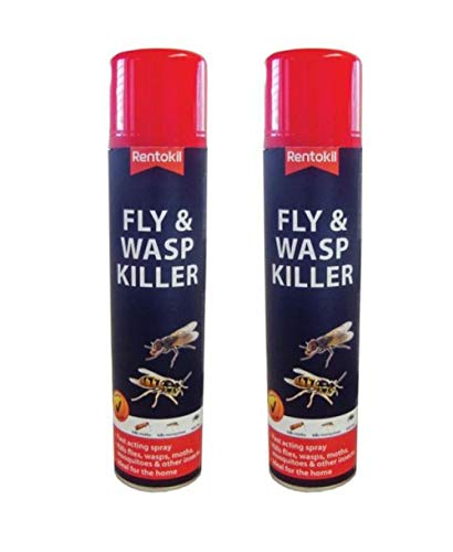 2 x 300ml Fly Wasp Killer Effective Spray Pest Control