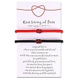 ULYSIA Red String of Fate Couple Bracelet Valentines Day Gifts for Him Her Relationships Matching Bracelets for Boyfriend Girlfriend