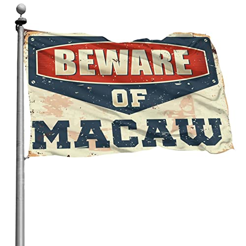 Drapeau Beware of Macaw cadeau original pour ado et homme
